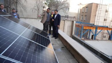 تامین برق مصرفی ساختمان وزارت صمت با برق خورشیدی