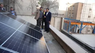 تامین برق مصرفی ساختمان وزارت صمت با برق خورشیدی تامین برق مصرفی ساختمان وزارت صمت با برق خورشیدی