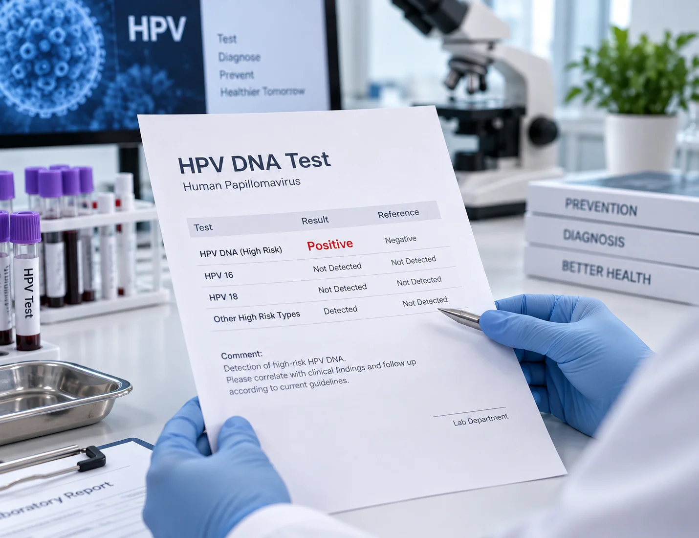 نتیجه آزمایش HPV مثبت شد؛ حالا باید چیکار کنیم؟